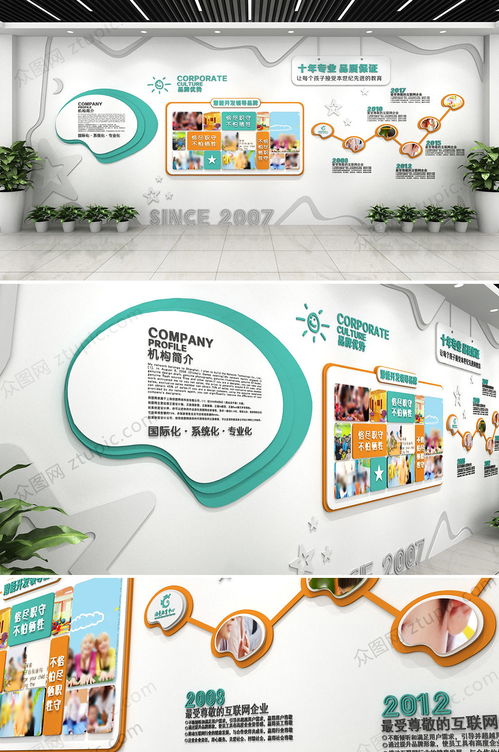 公司企业文化墙布局创意设计效果图大全 数字文化创意内容应用服务新探索